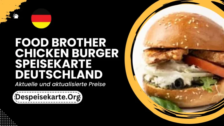 Food Brother Chicken Burger Speisekarte