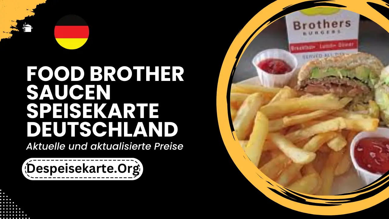 Food Brother Saucen Speisekarte